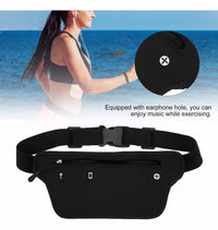 Riñonera Bananos Hombre Deportiva Premium De Viaje Negro