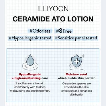 Loción Illiyoon Ceramide Ato 350 Ml Para Pieles Sensibles