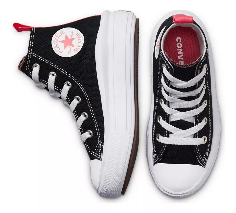 Zapatillas Para Niñas Con Plataforma Color Negro Converse - La Tiendita de la Jose