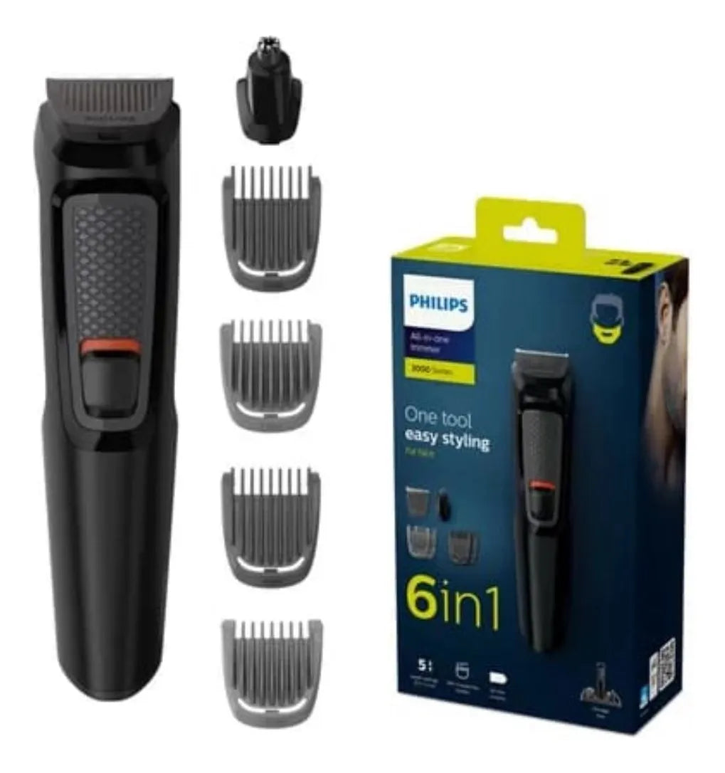 Afeitadora Philips Barba Y Cabello 6 En 1 Inalambrica S3000