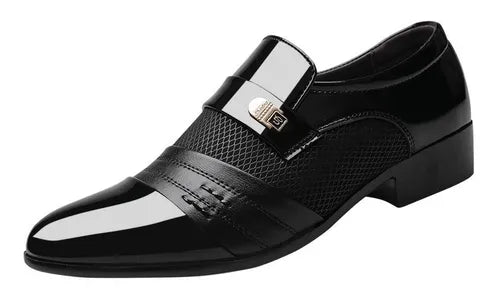 Oxfords Cuero Puntera Redonda Zapatos Casual Hombre - La Tiendita de la Jose