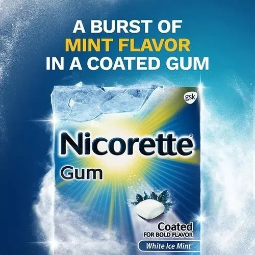 Goma De Mascar Nicorette Gum Nicotina Menta Fresca 4mg 100pz