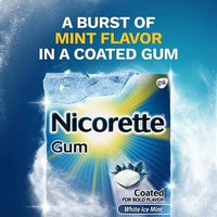 Goma De Mascar Nicorette Gum Nicotina Menta Fresca 4mg 100pz