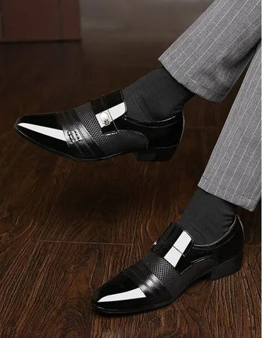 Oxfords Cuero Puntera Redonda Zapatos Casual Hombre - La Tiendita de la Jose