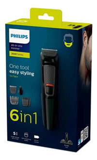 Afeitadora Philips Barba Y Cabello 6 En 1 Inalambrica S3000