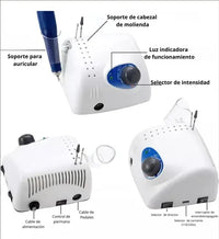 Micromotor Torno 40k Manicure Podología Dental Blanco