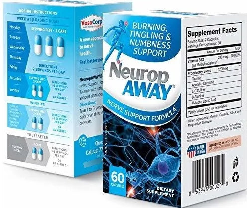 Suplemento Vitamínico B-12, Neuropaway, 60 Cápsulas - La Tiendita de la Jose
