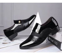 Oxfords Cuero Puntera Redonda Zapatos Casual Hombre - La Tiendita de la Jose