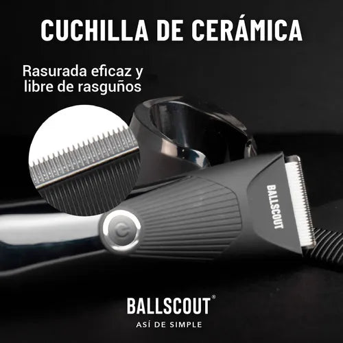 Afeitadora Ballscout Silky Resistente Al Agua Kit Accesorios