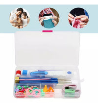 16 Kit Agujas Y Accesorios Para Tejer A Crochet Con Estuche