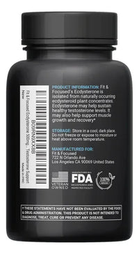 Supplement Fit And Focused Ecdysterone 500mg 90 Capsules