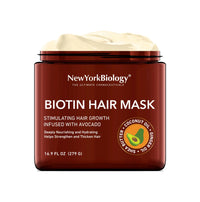 Mascarilla capilar con biotina, 16 oz New York Biology - La Tiendita de la Jose