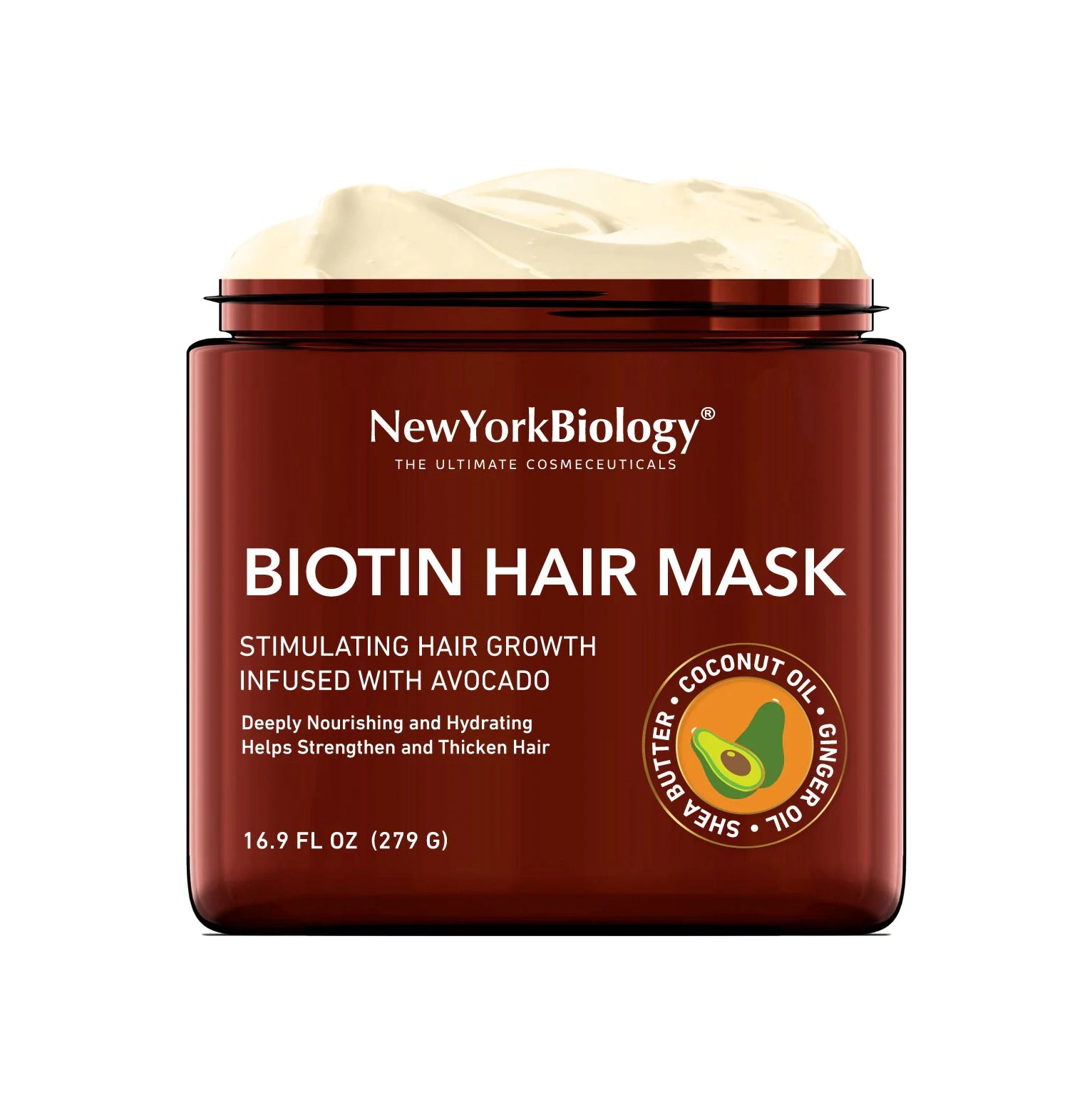 Mascarilla capilar con biotina, 16 oz New York Biology - La Tiendita de la Jose