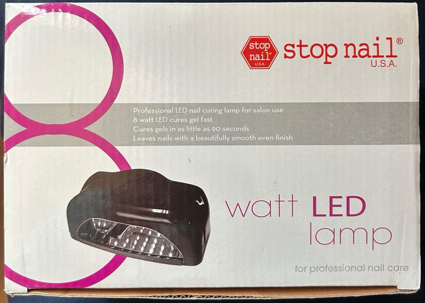 Stop Nail U.S.A Lámpara de uñas LED UV, secador de uñas de gel