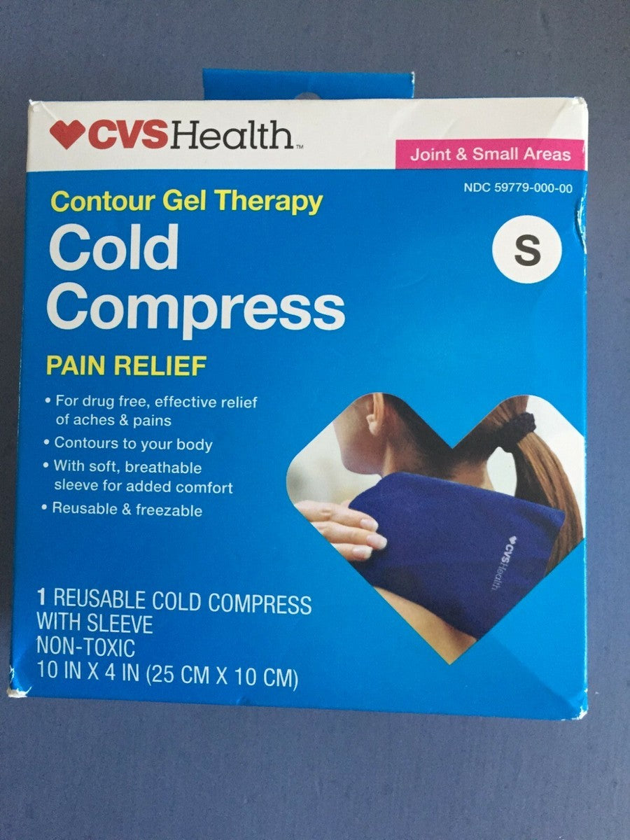 Compresa fría reutilizable extragrande de tela suave de CVS Health