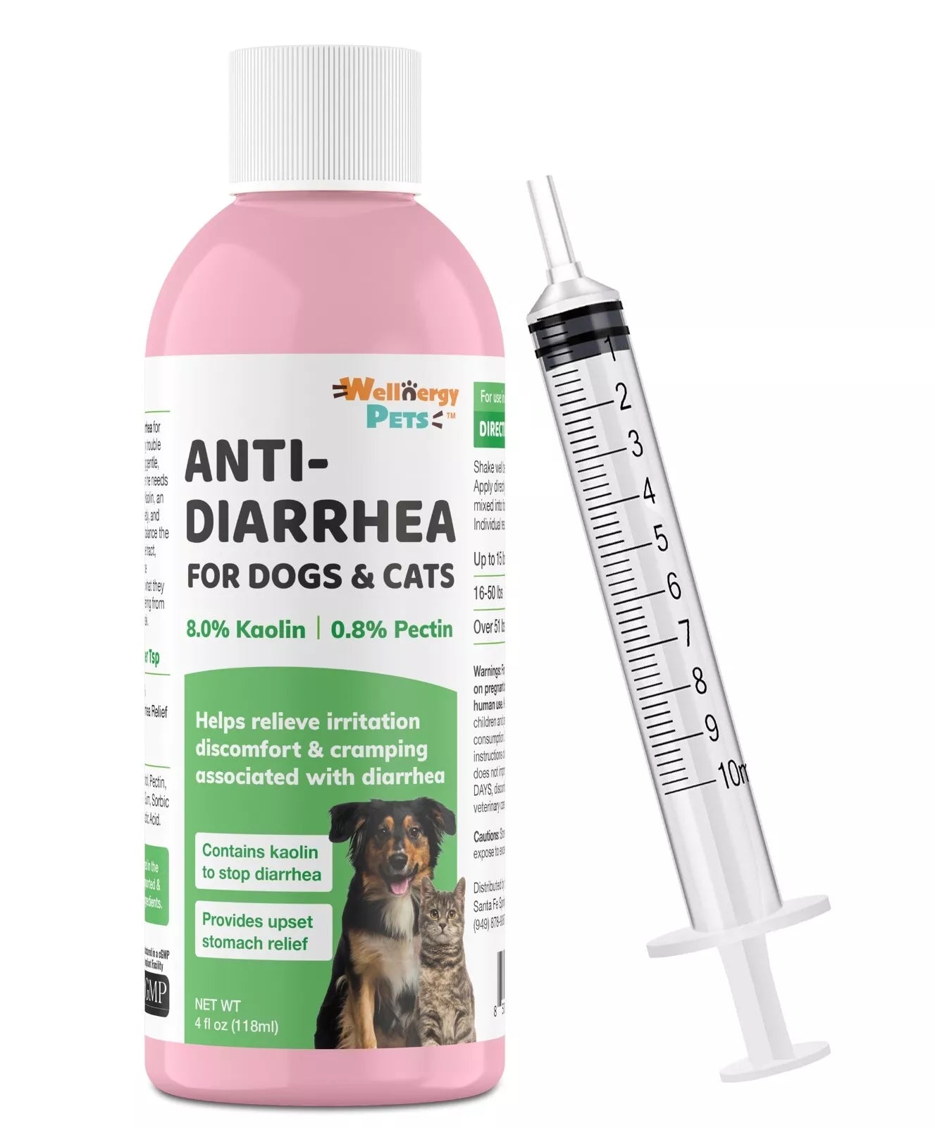 Antidiarrea para Perros y Gatos, con Pectina y Caolín - La Tiendita de la Jose