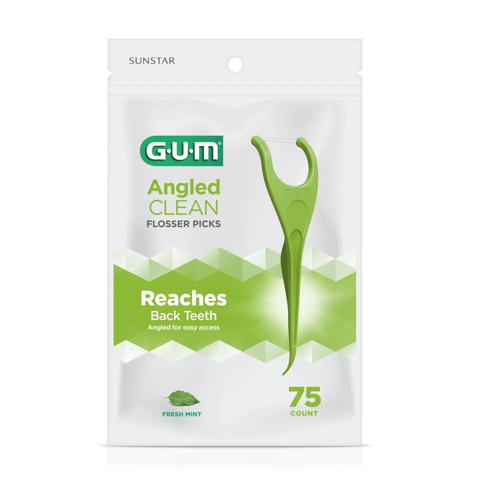 Hilo dental en ángulo GUM perfectas para dientes apretados extra fuertes resistentes - La Tiendita de la Jose