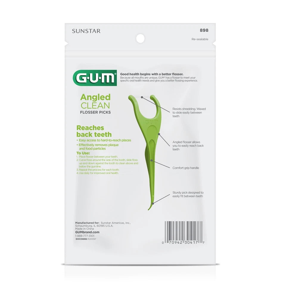 Hilo dental en ángulo GUM perfectas para dientes apretados extra fuertes resistentes - La Tiendita de la Jose
