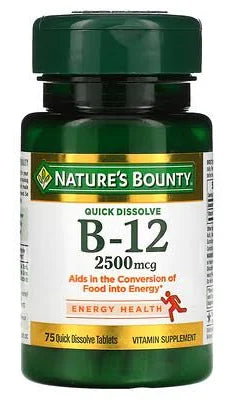 Nature's Bounty Vitamina B12 Saborizante natural de cereza - La Tiendita de la Jose